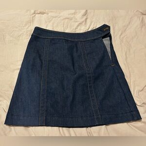 Loft denim mini A-line skirt - size 26